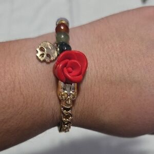 Red Rose Gold Bracelet